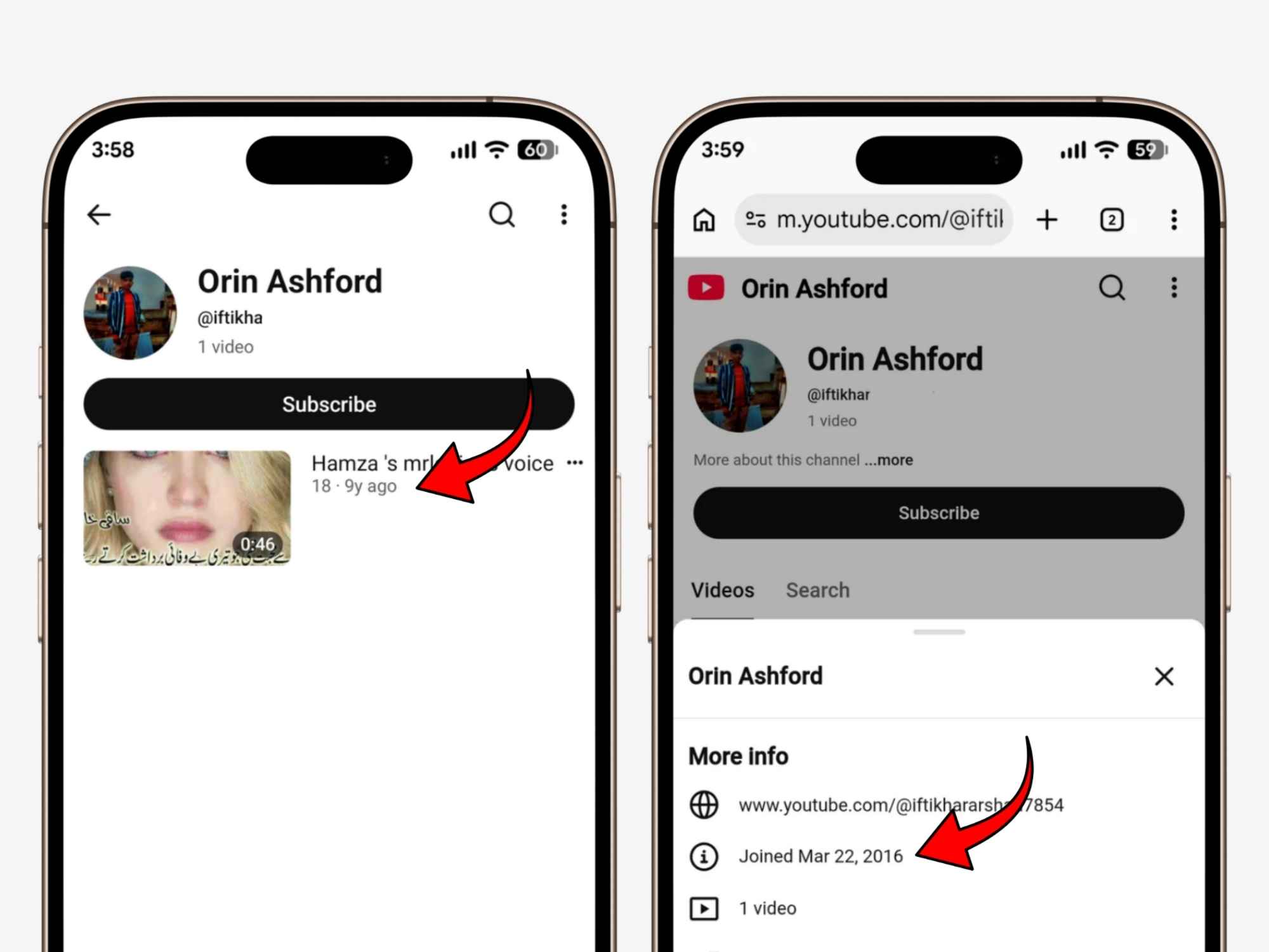Aged YouTube Channel